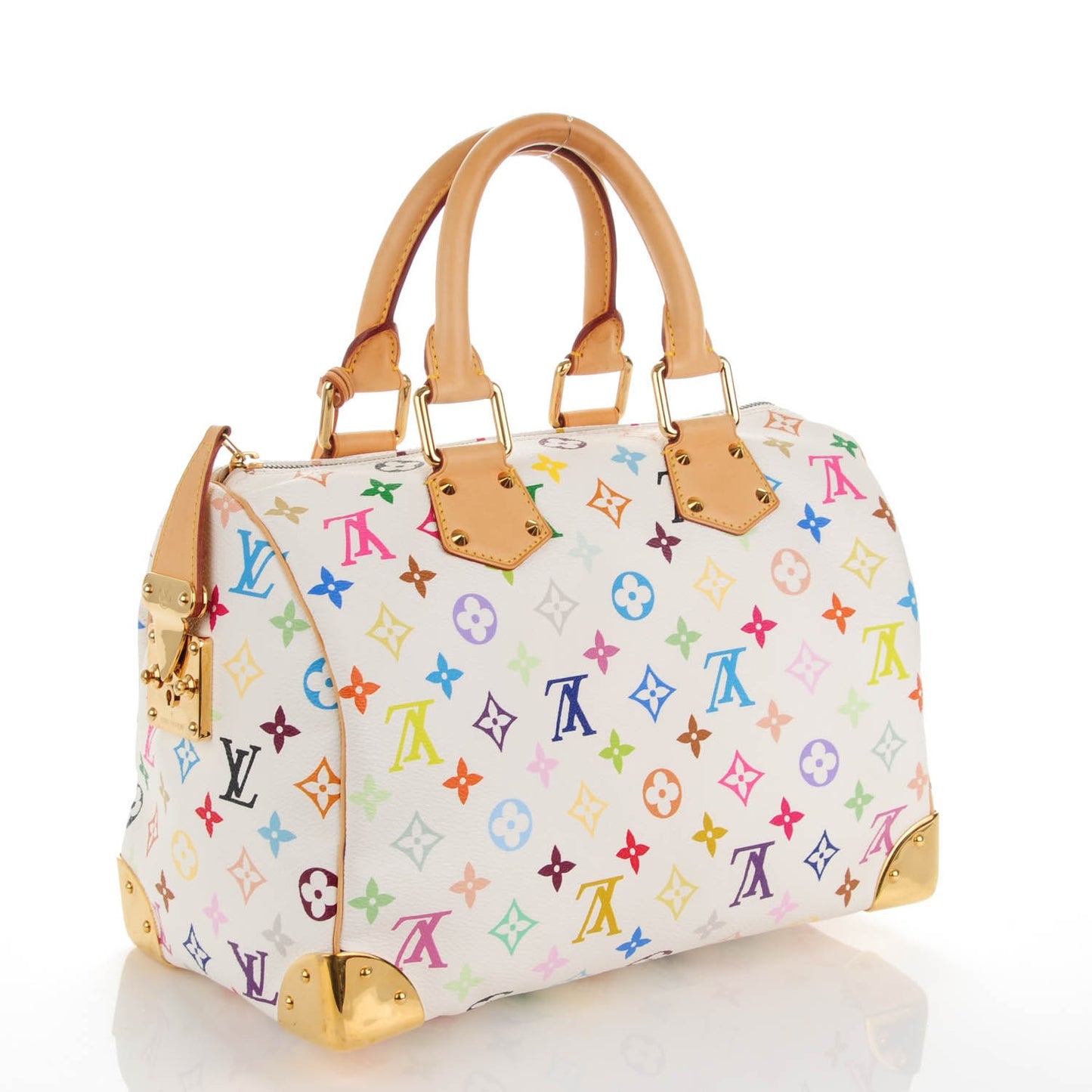 Monogram Multicolor Speedy 30 White