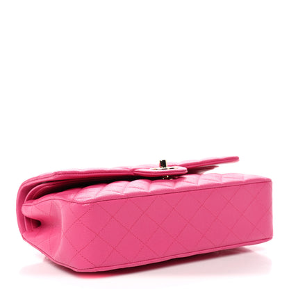 Chanel Caviar Quilted Medium Double Flap Dark Pink 4 of 11