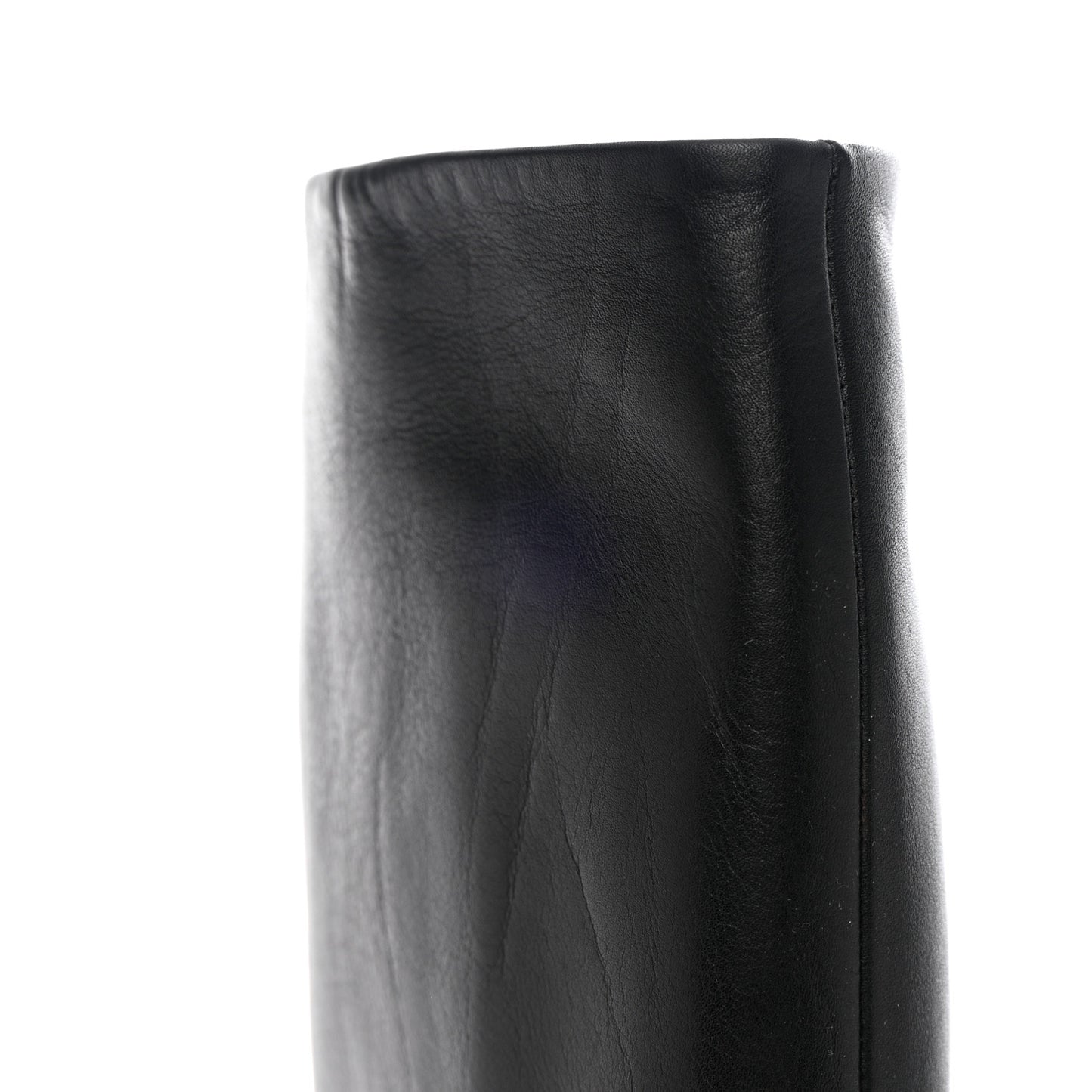 Calfskin Studded Jacquelyne Knee High Boots 37.5 Black