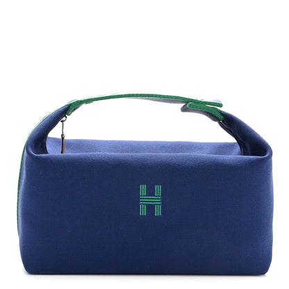 Hermes Canvas Large Bride-A-Brac Pouch Marine 1 of 9