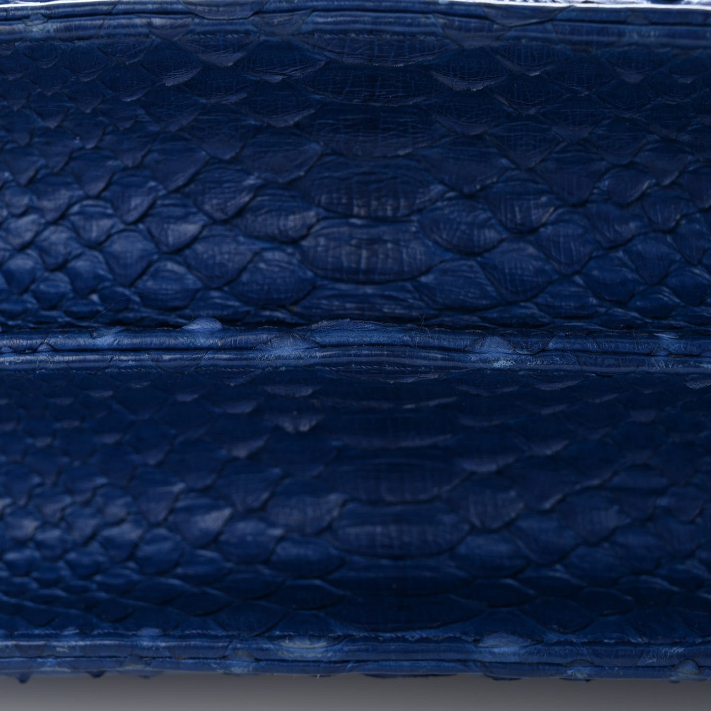 Snakeskin Small Braided Chic Flap Blue