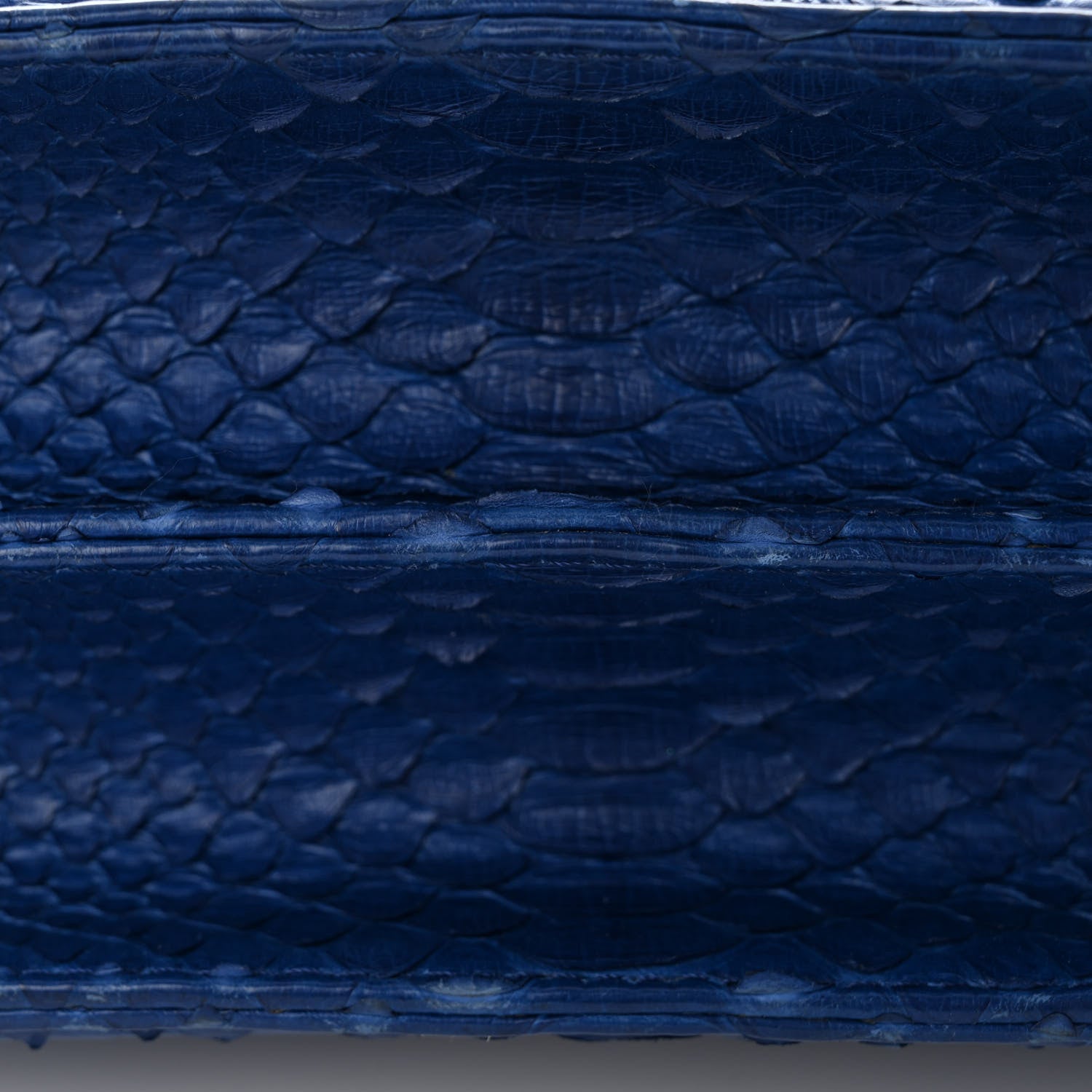 Chanel Snakeskin Small Braided Chic Flap Blue 12 of 19