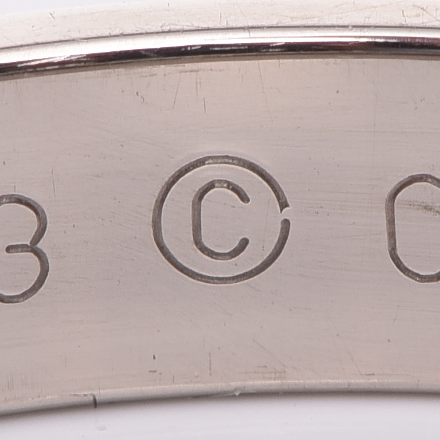 Cartier 18K White Gold 3.5mm LOVE Wedding Band Ring 53 6.25 7 of 11