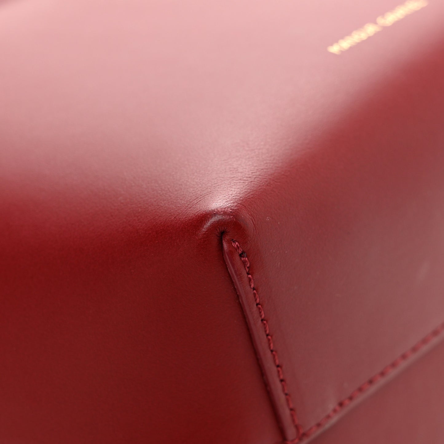 Calfskin Mini Mini Bucket Bag Burgundy