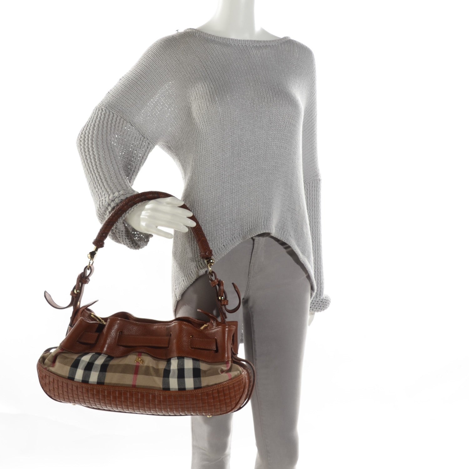 Burberry House Check Hobo 2 of 8