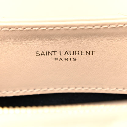 Saint Laurent Calfskin Y Quilted Monogram Small Loulou Chain Satchel Dark Beige 7 of 12