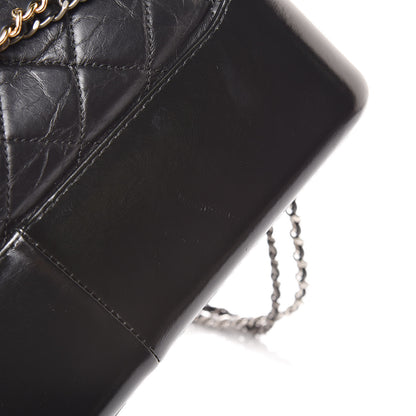 Chanel Aged Calfskin Quilted Large Gabrielle Hobo Black 15 of 18