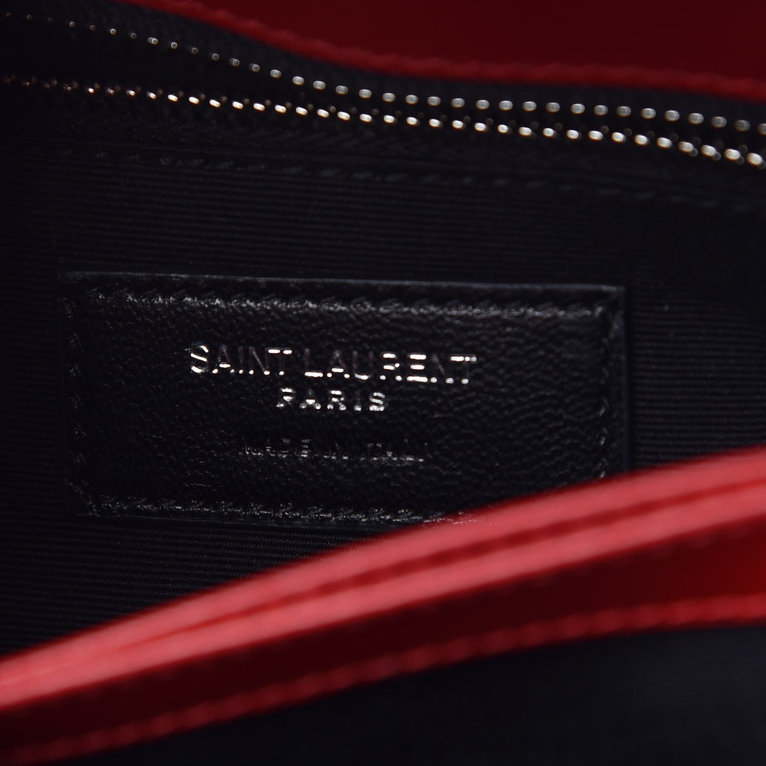 Saint Laurent Calfskin Y Quilted Monogram Toy Loulou Crossbody Bag Red 6 of 7