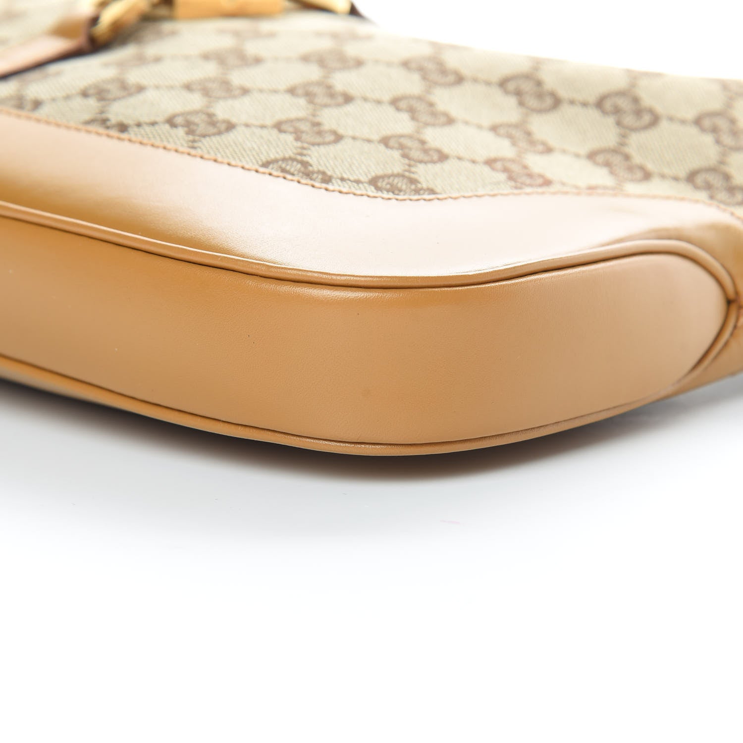 Gucci Monogram Jackie O Chain Hobo Tan 10 of 17