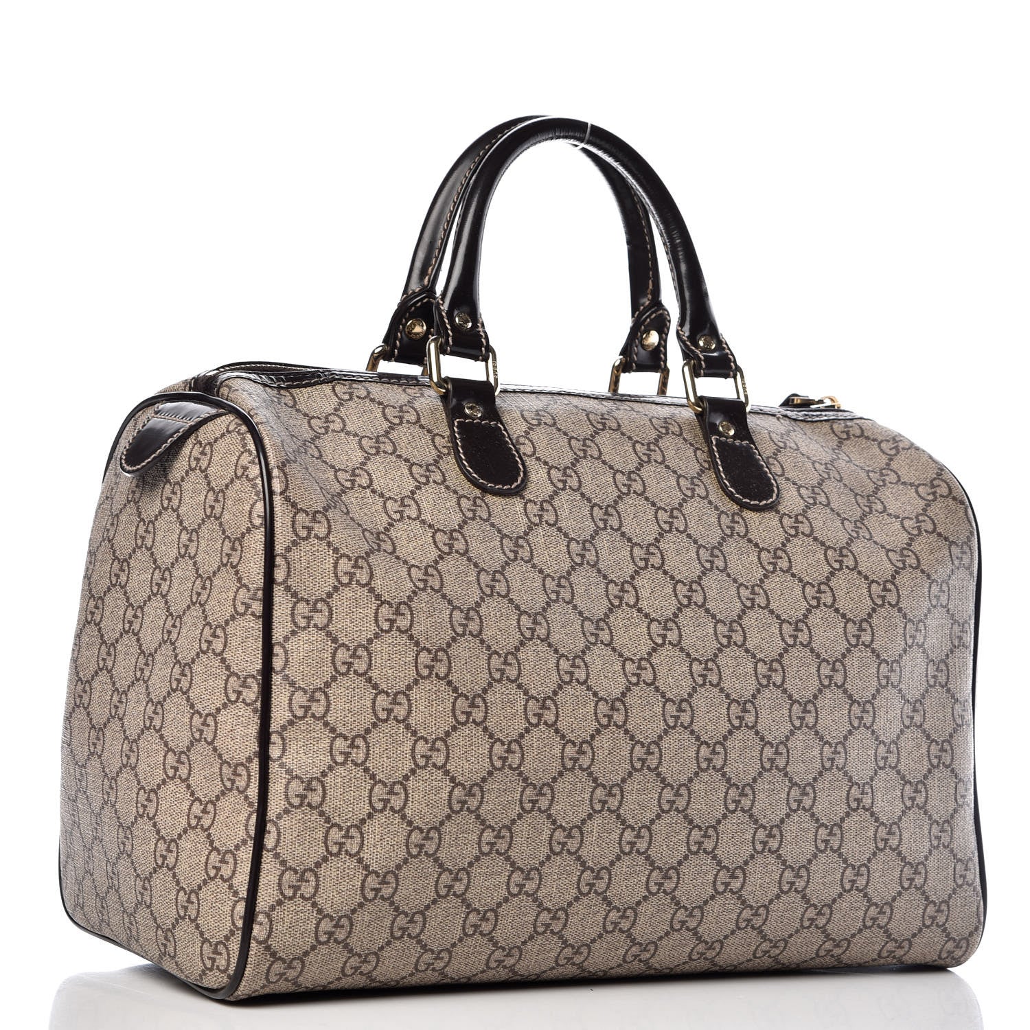 Gucci GG Plus Monogram Tattoo Heart Medium Joy Boston Dark Brown 3 of 14