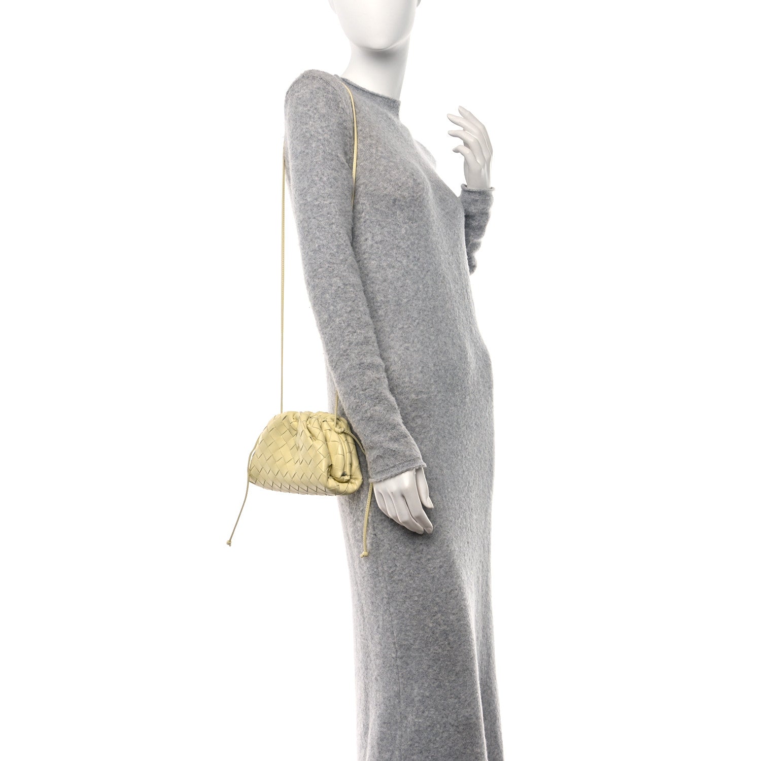 Bottega Veneta Nappa Intrecciato The Mini Pouch Ice Cream 2 of 10
