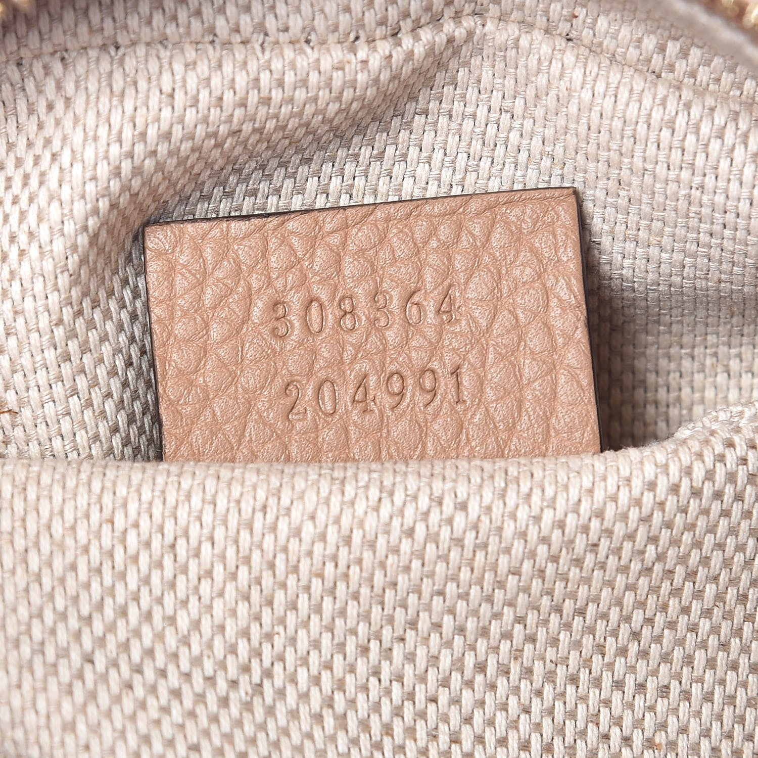 Gucci Pebbled Calfskin Small Soho Disco Bag Rose Beige 7 of 8