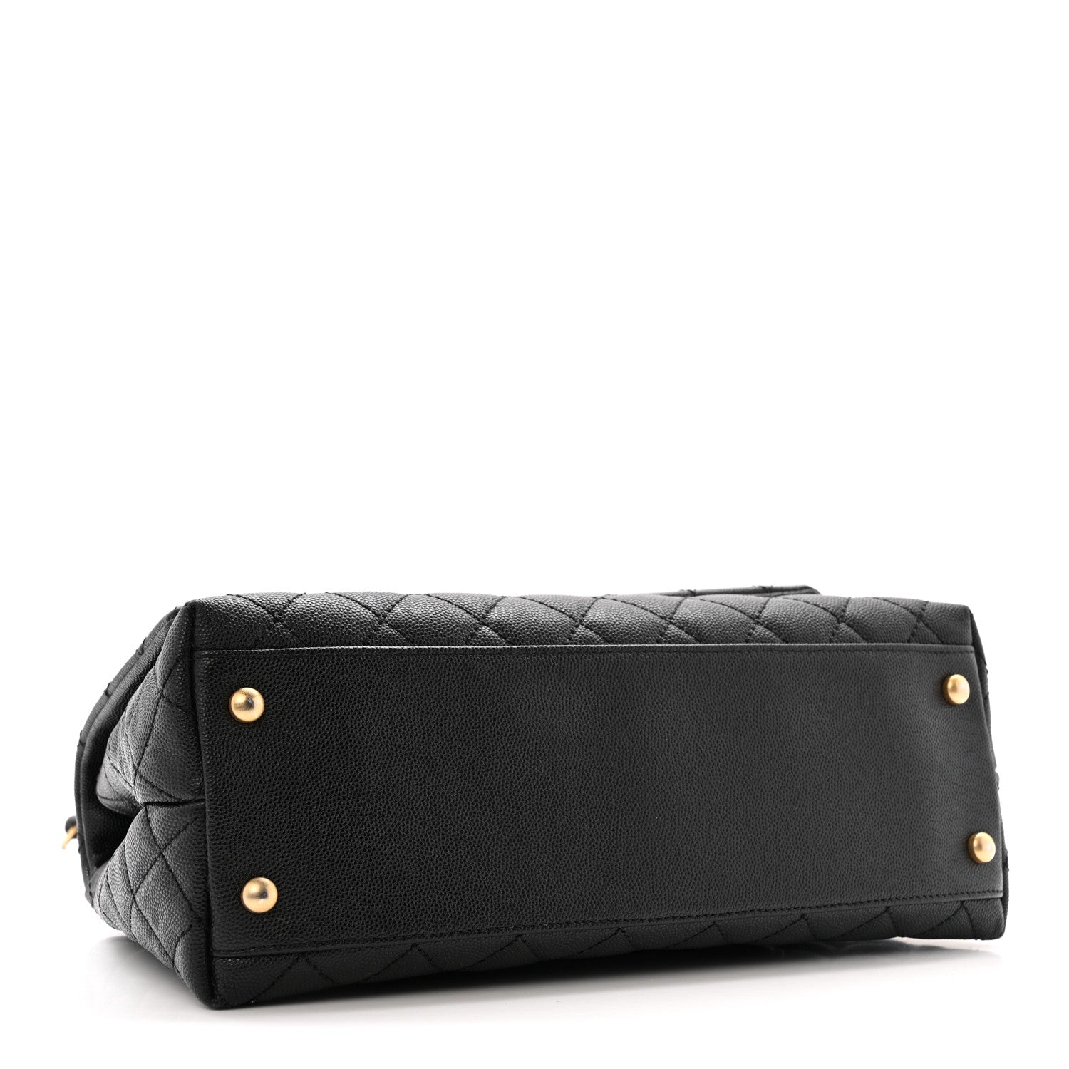 Chanel Caviar Quilted Small Coco Handle Flap Black 4 of 13