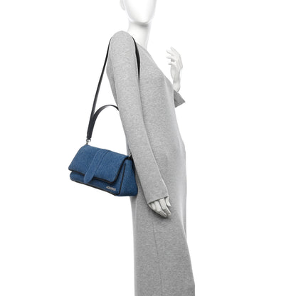 Jacquemus Soft Padded Denim Calfskin Le Bambimou Blue Black 2 of 10