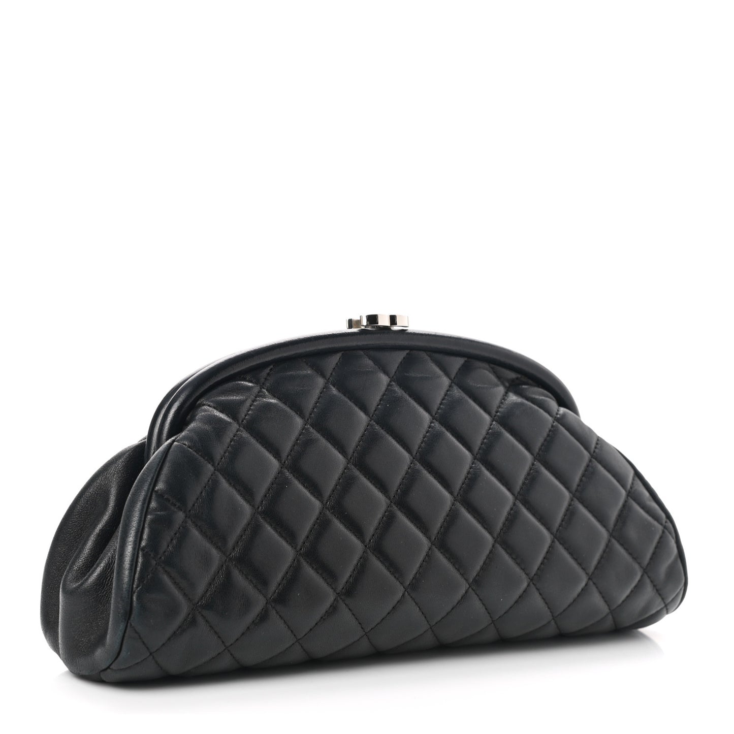 Lambskin Quilted Timeless Clutch Black