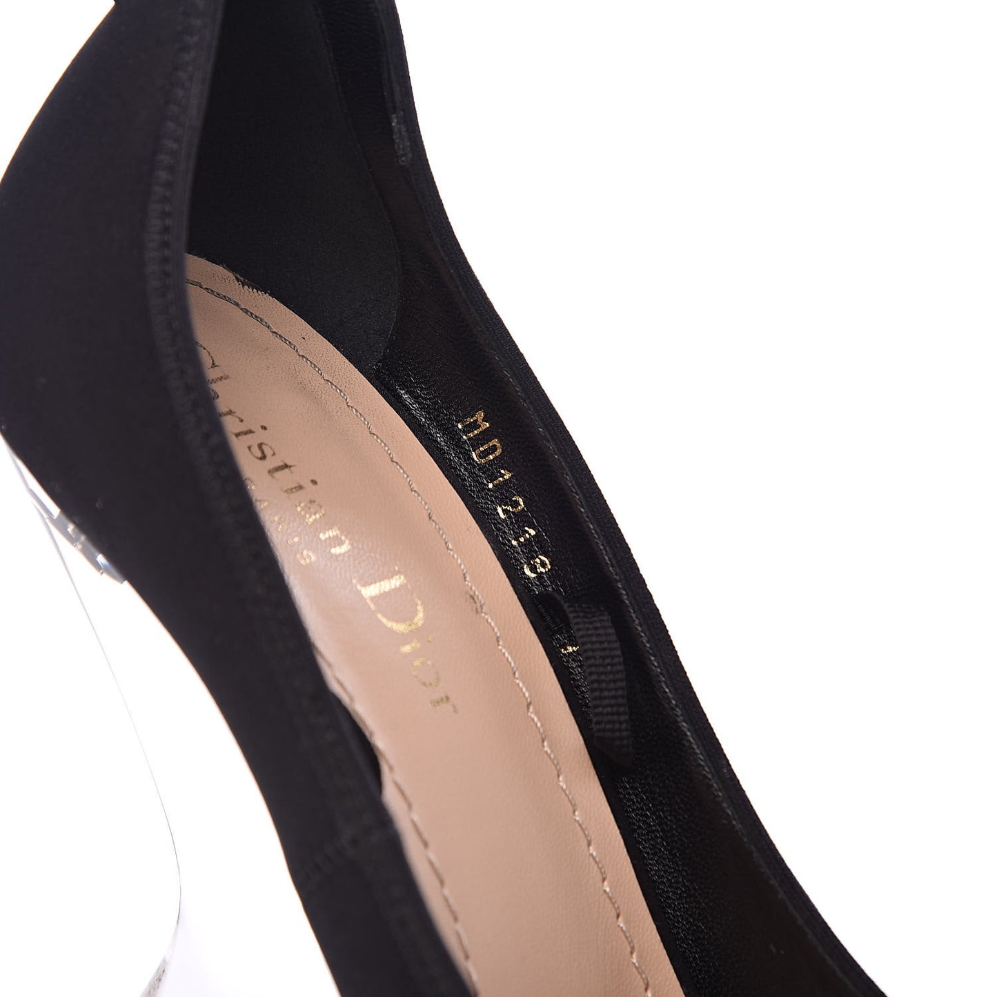 Grosgrain Neoprene Lucite Etoile Pumps 37 Black