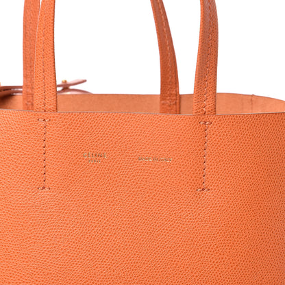 Celine Grained Calfskin Small Vertical Cabas Orange 6 of 11