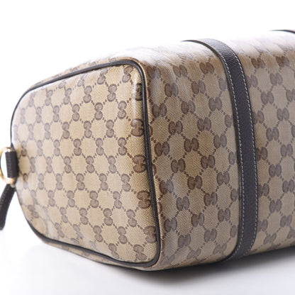 Gucci Crystal Monogram Medium Joy Boston Dark Brown 7 of 8