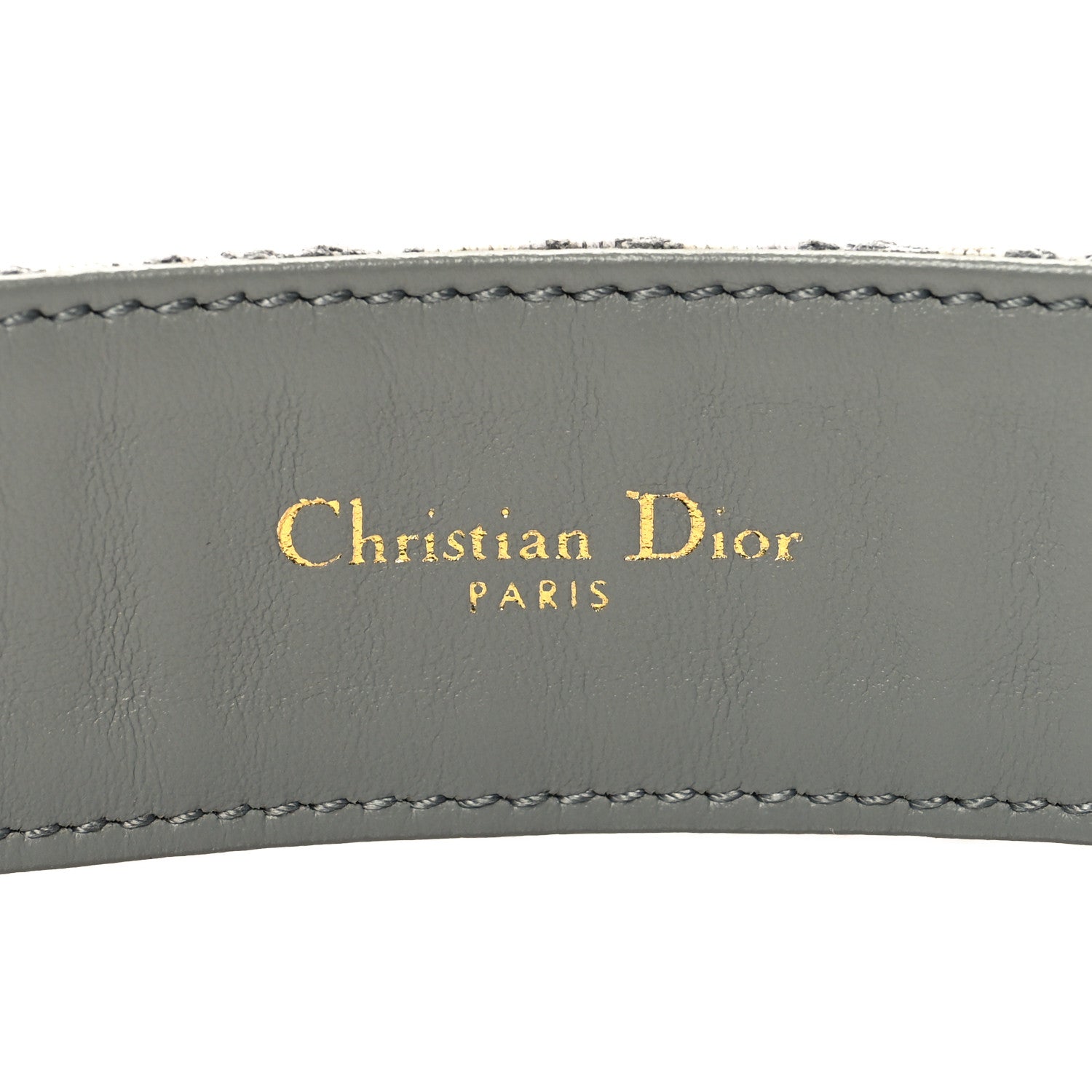 Christian Dior Oblique 30 Montaigne 35mm Belt 80 32 Gris 5 of 6