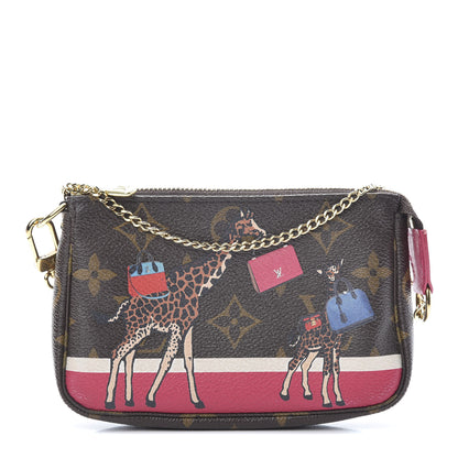 Louis Vuitton Monogram 2017 Christmas Animation Mini Pochette Accessories 1 of 8