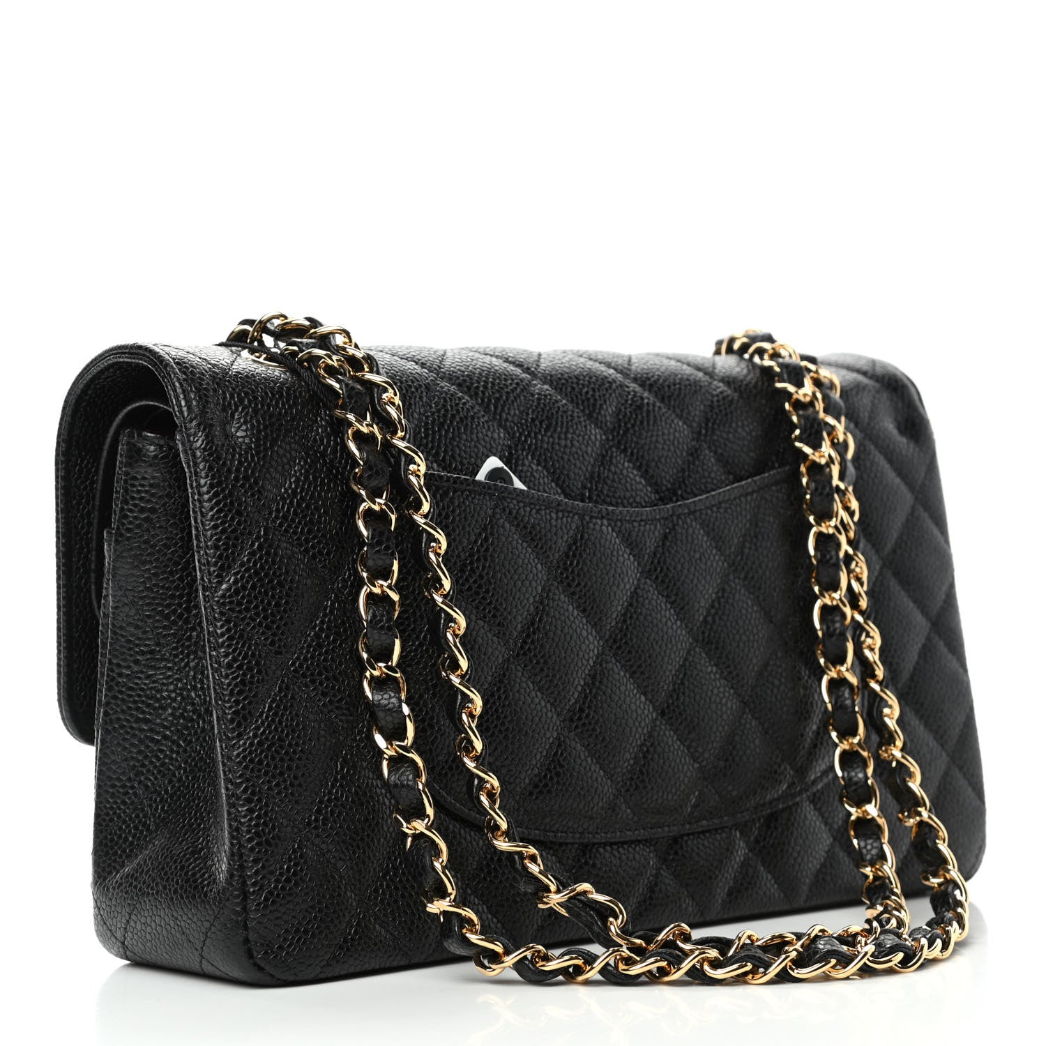 Chanel Caviar Quilted Medium Double Flap Black 2 of 4