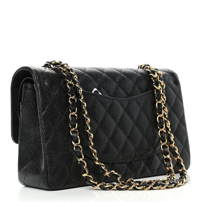 Chanel Caviar Quilted Medium Double Flap Black 2 of 4