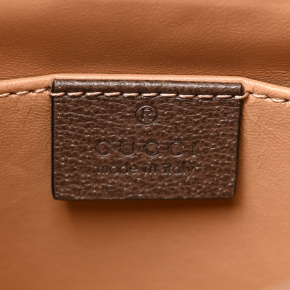 Gucci Monogram Jumbo GG Textured Dollar Calfskin Small Diana Tote Bag Camel Ebony New Acero 6 of 12