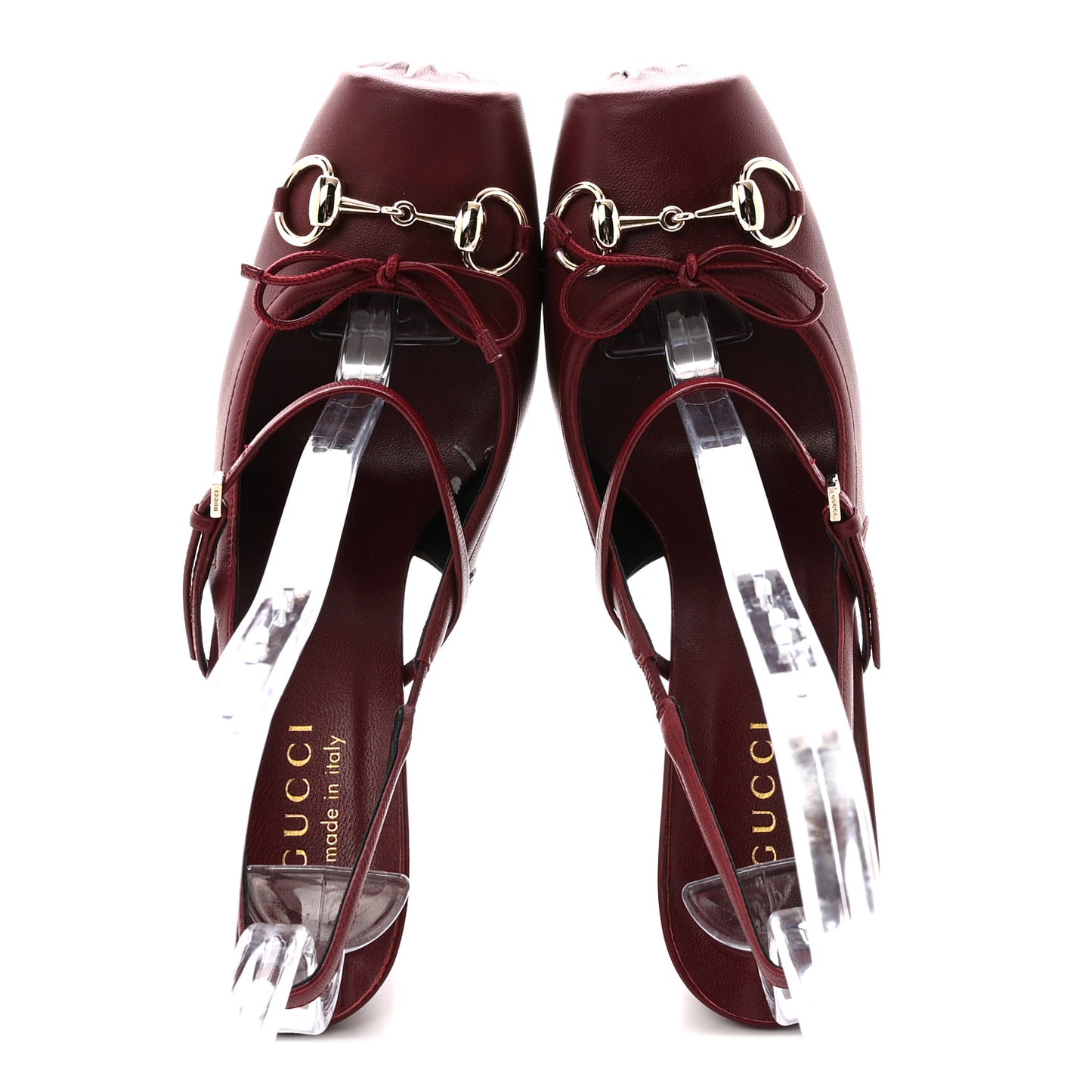 Nappa Charlotte Horsebit Ballet Mary Jane Pumps 38 Rosso Ancora Red