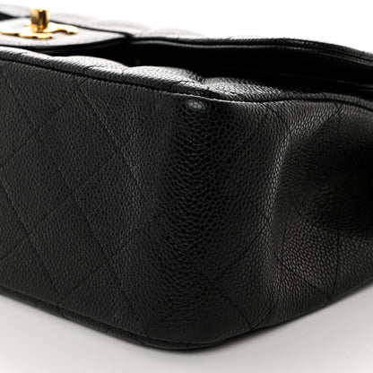 Chanel Caviar Quilted Jumbo Double Flap Black 10 of 10