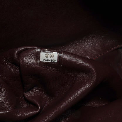 Chanel Lambskin Jumbo Single Flap Dark Red 7 of 8