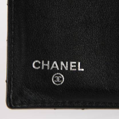 Chanel Patent Quilted CC French Wallet Black 6 of 8