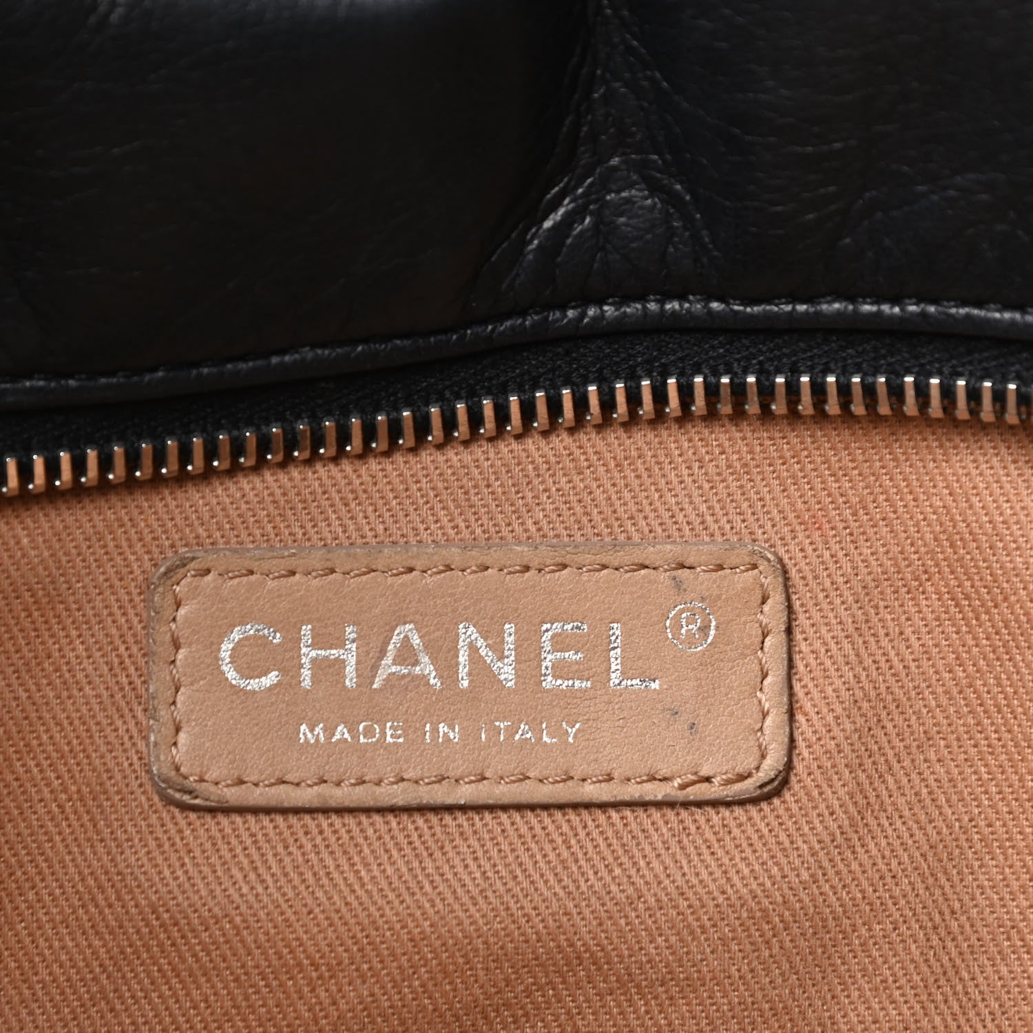 Chanel Calfskin Stitched Medium VIP Shopping Tote Black 6 of 10