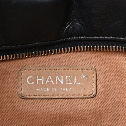 Chanel Calfskin Stitched Medium VIP Shopping Tote Black 6 of 10