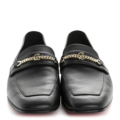 Christian Louboutin Calf Glove Womens MJ Mock Flat Loafers 39 Black 5 of 18