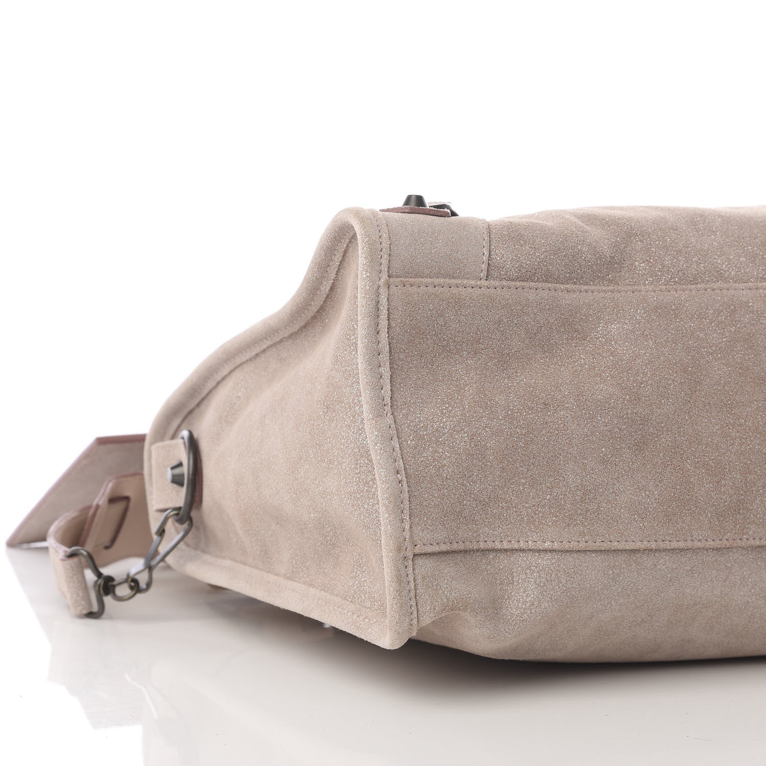 Balenciaga Metallic Craquele Calfskin Classic Hardware City Bois de Rose 7 of 8
