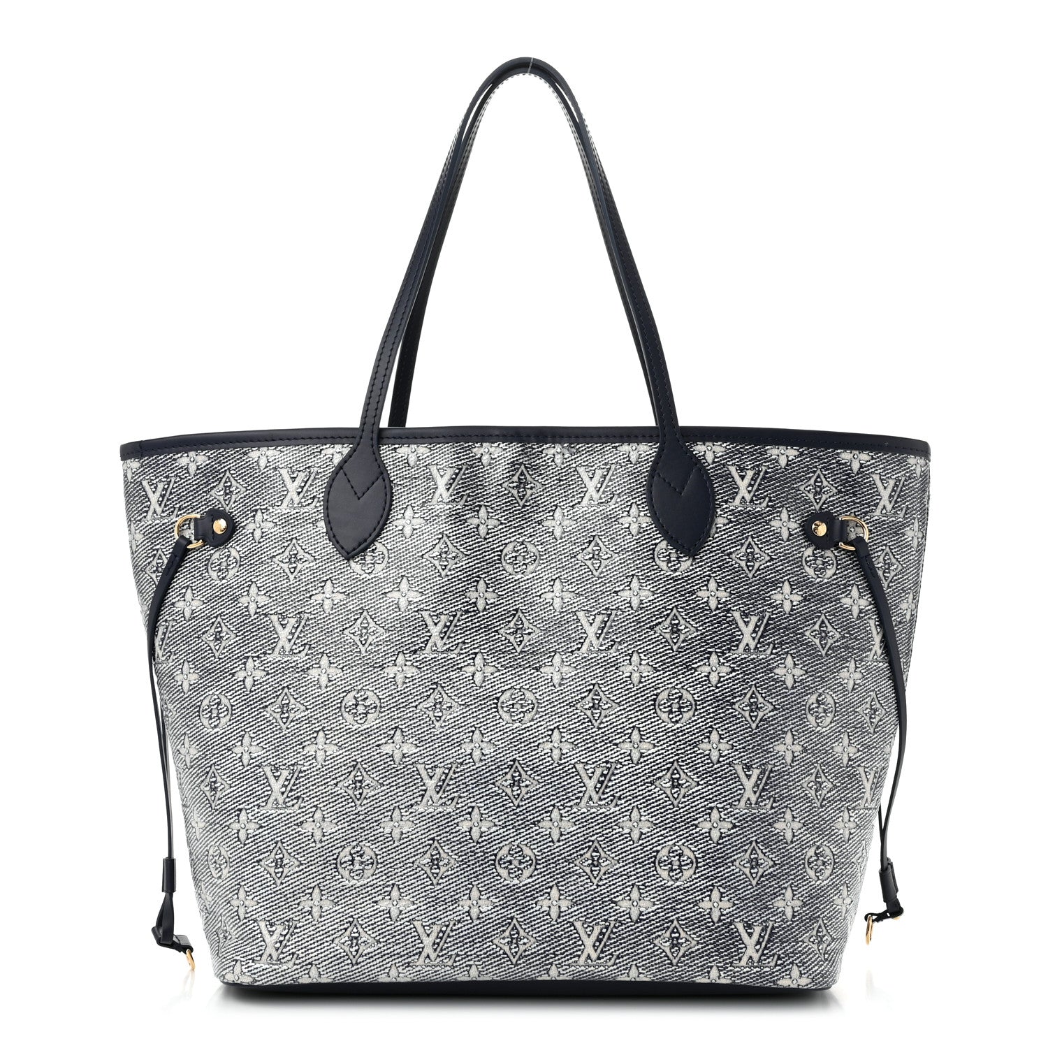 Louis Vuitton Monoglam Neverfull MM Blue 1 of 10