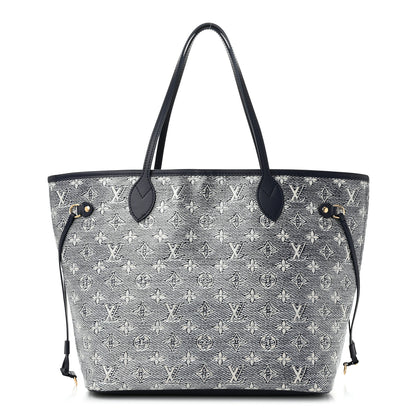 Louis Vuitton Monoglam Neverfull MM Blue 1 of 10