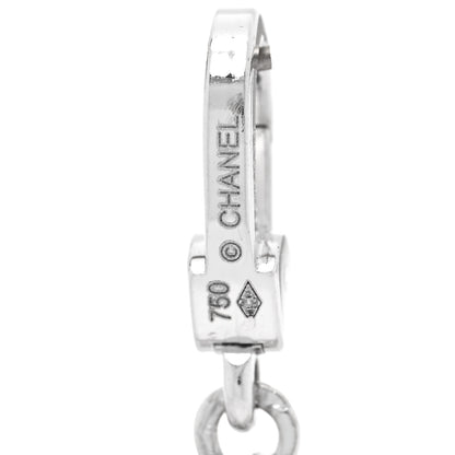 Chanel 18K White Gold Classic Flap Bag Charm 3 of 3
