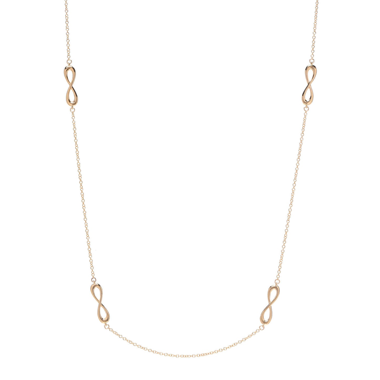 18K Rose Gold Infinity Endless Necklace