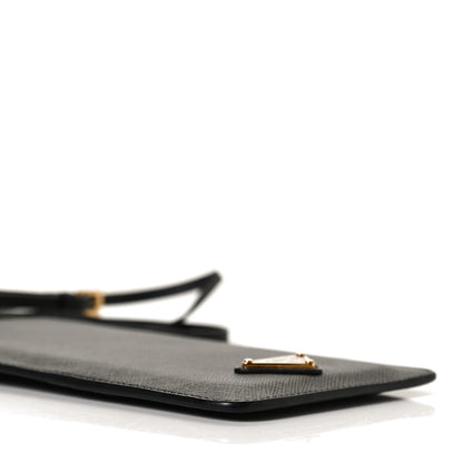 Prada Saffiano Triangle Phone Case Pouch Black 8 of 10