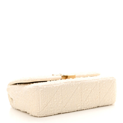 Saint Laurent Boucle Tweed Patchwork Monogram Medium Jamie Baguette Craie 4 of 11