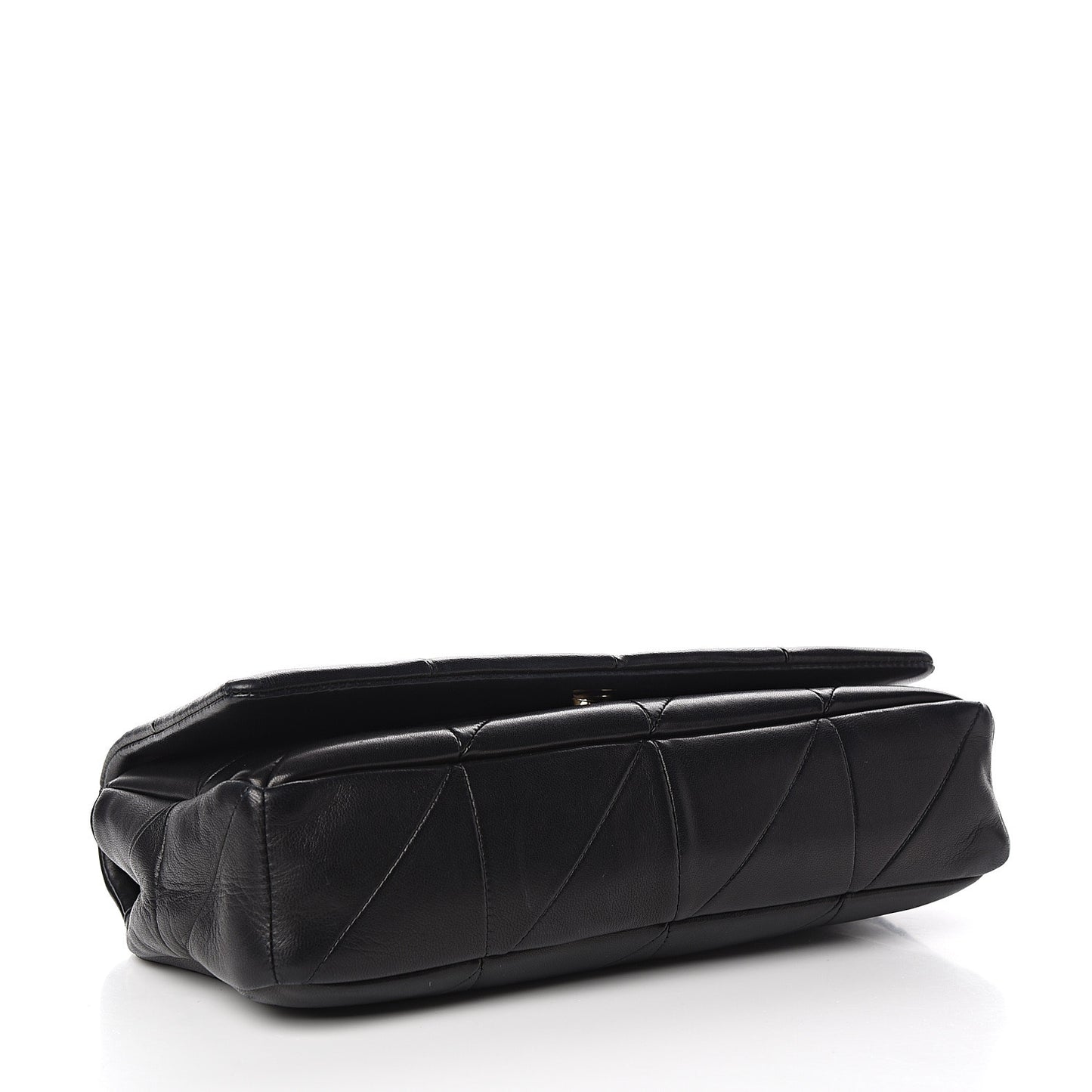 Lambskin Patchwork Monogram Medium Jamie Black