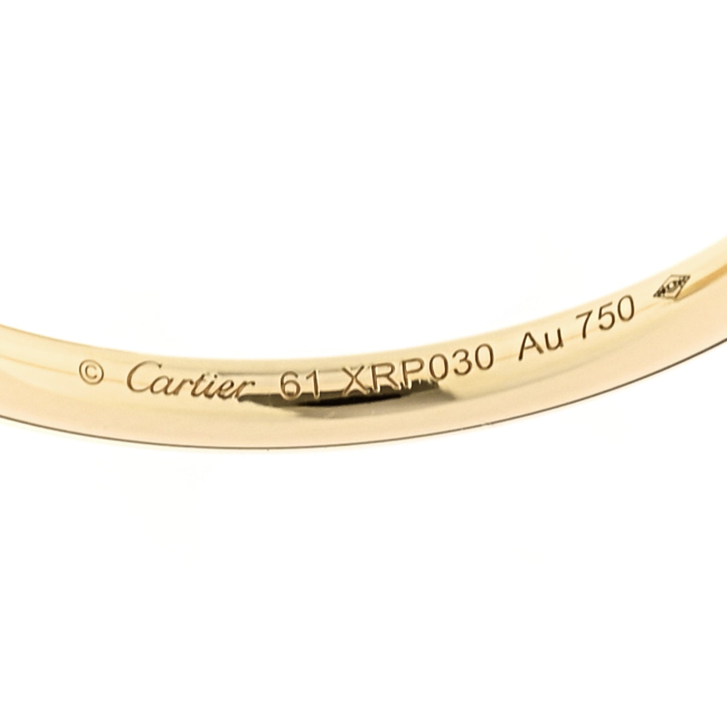 18K Yellow Gold Small Juste Un Clou Ring 61 9.5