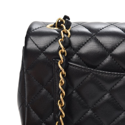 Chanel Lambskin Quilted Mini Rectangular Flap Black 13 of 15