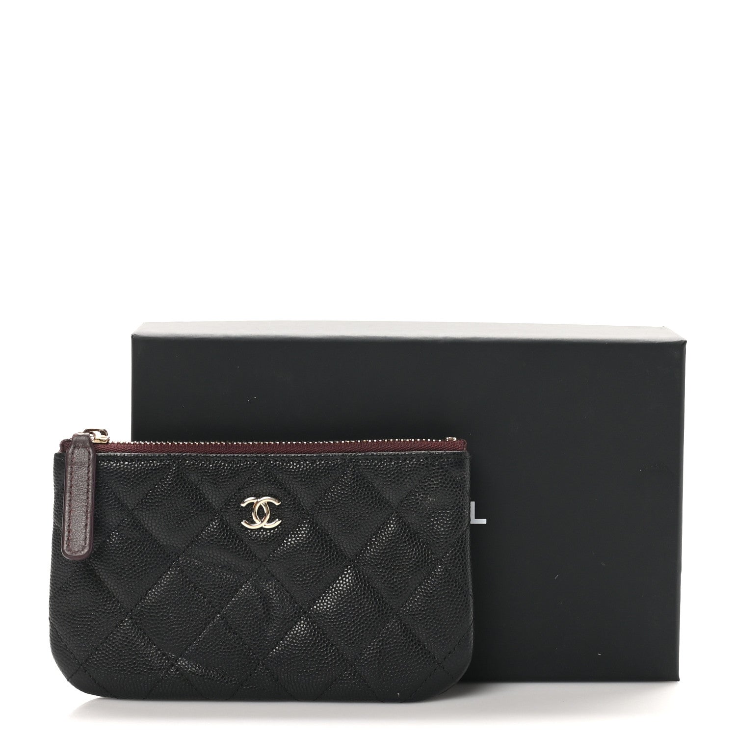 Chanel Caviar Quilted Small Cosmetic Case Black 9 of 9