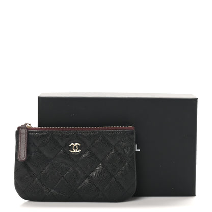 Chanel Caviar Quilted Small Cosmetic Case Black 9 of 9