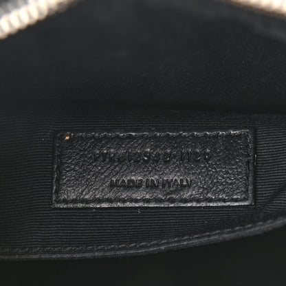 Saint Laurent Raffia Calfskin Leopard Print Monogram Lou Camera Bag Natural Beige Black 7 of 11