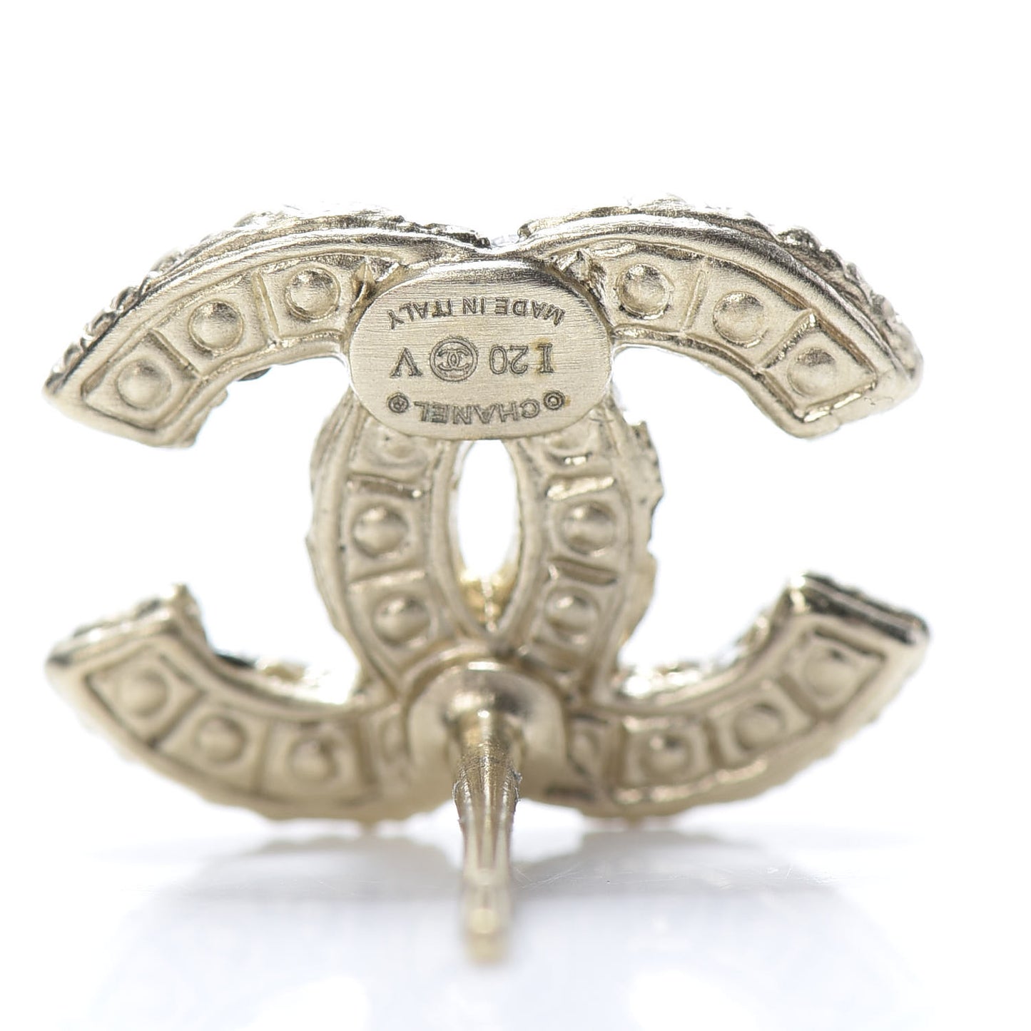 Pearl CC Earrings Light Gold