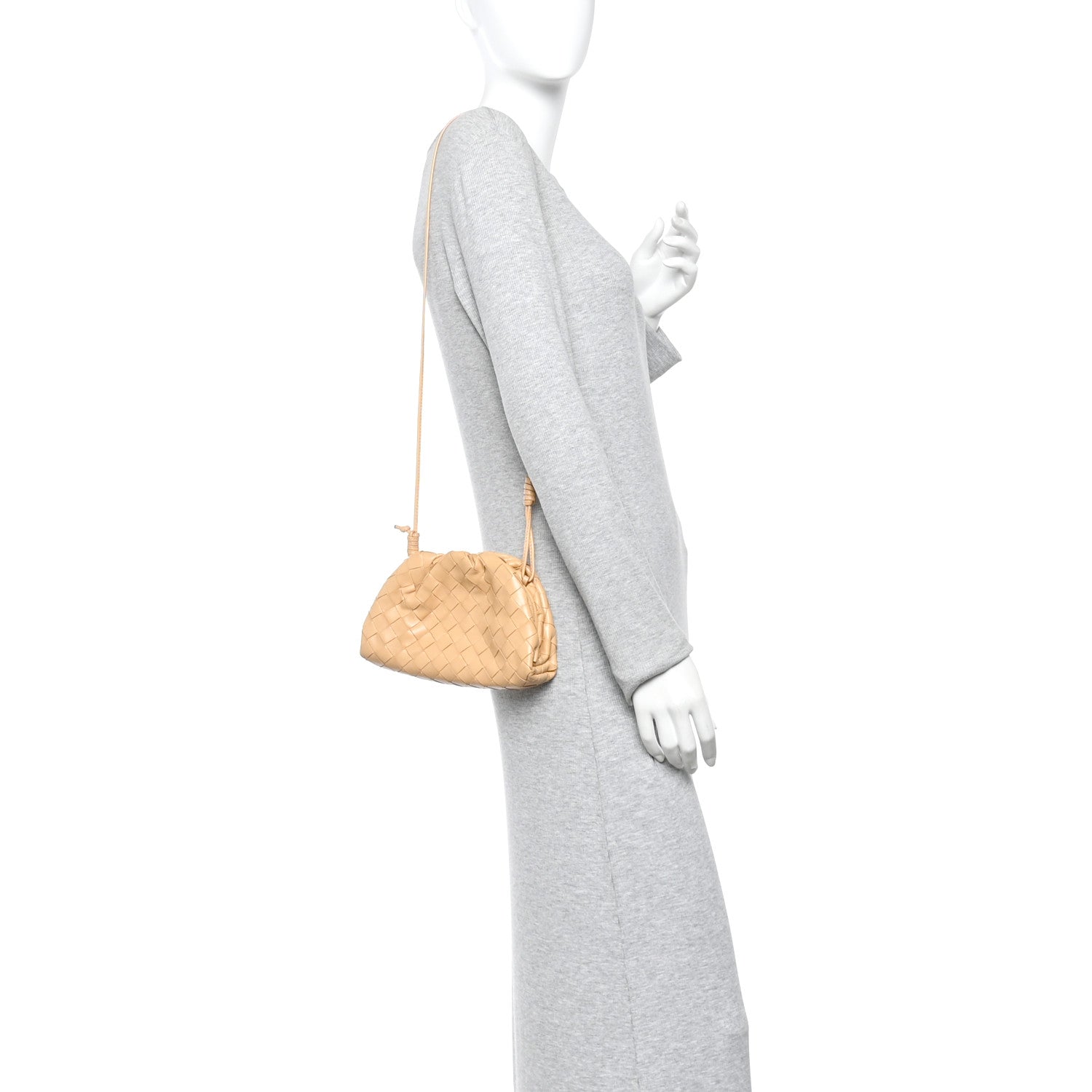 Bottega Veneta Nappa Intrecciato The Mini Pouch Almond 1861343