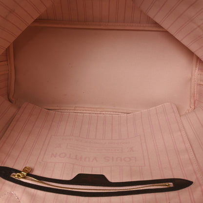 Louis Vuitton Damier Ebene Neo Neverfull MM Rose Ballerine 5 of 12